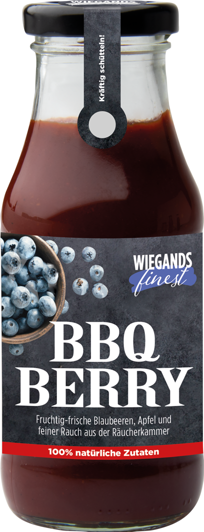 Wiegands Finest BBQ Berry Würzsauce mit einer Füllmenge von 280g.